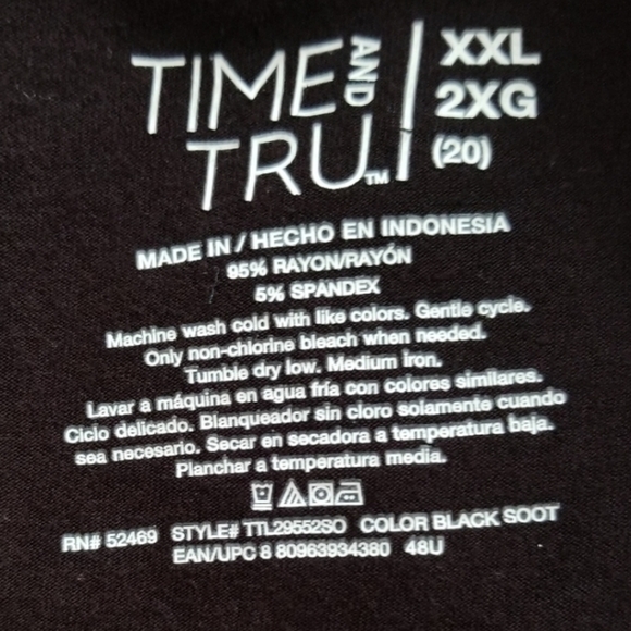 Time and Tru Black T-shirt Sleeveless Dress szXXL - Picture 3 of 4